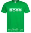 Мужская футболка Називайте мене просто Boss Зеленый фото