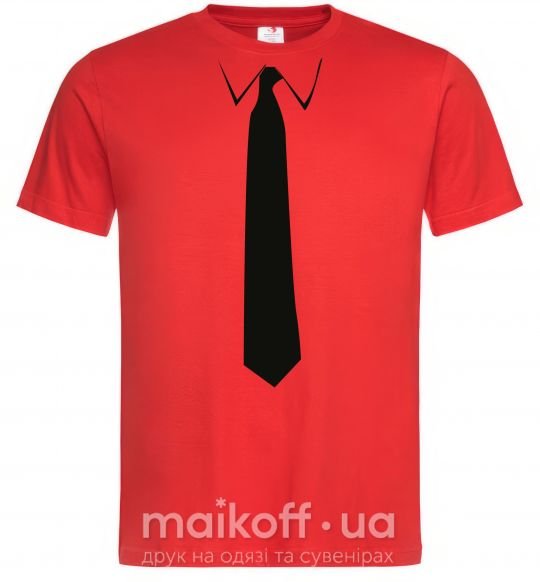 Мужская футболка ГАЛСТУК КЛАССИКА Красный фото