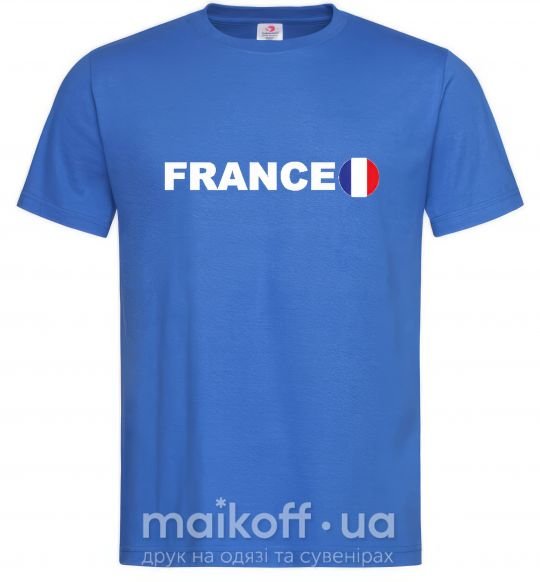Чоловіча футболка FRANCE Яскраво-синій фото
