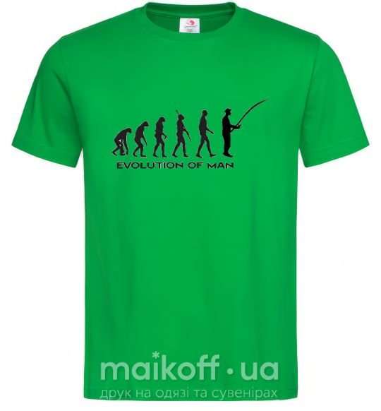 Чоловіча футболка EVOLUTION OF MAN Зелений фото