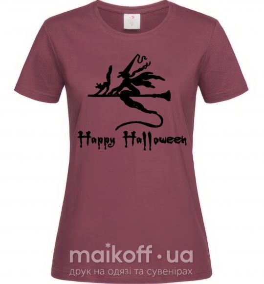 Женская футболка Ведьма Бордовый фото