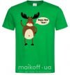Мужская футболка Christmas Deer Зеленый фото