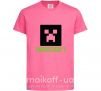 Детская футболка Minecraft green Ярко-розовый фото