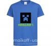 Детская футболка Minecraft green Ярко-синий фото