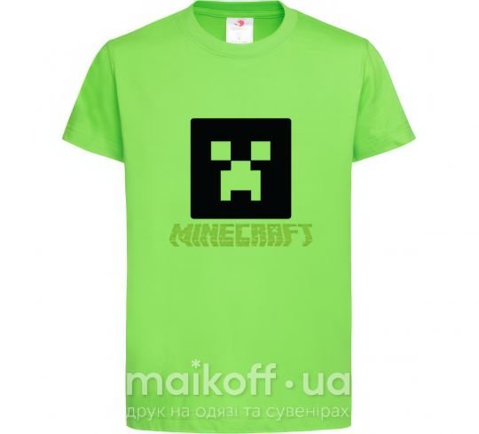 Дитяча футболка Minecraft green Лаймовий фото