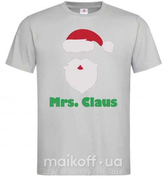 Мужская футболка Mr. Claus Серый фото