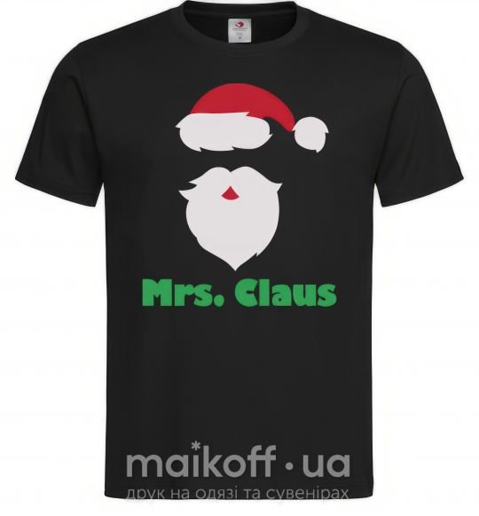 Мужская футболка Mr. Claus Черный фото