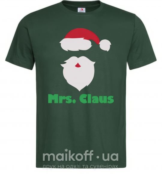 Мужская футболка Mr. Claus Темно-зеленый фото