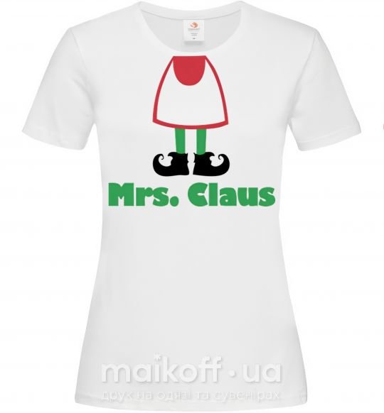 Женская футболка Mrs. Claus Белый фото