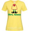 Женская футболка Mrs. Claus Лимонный фото