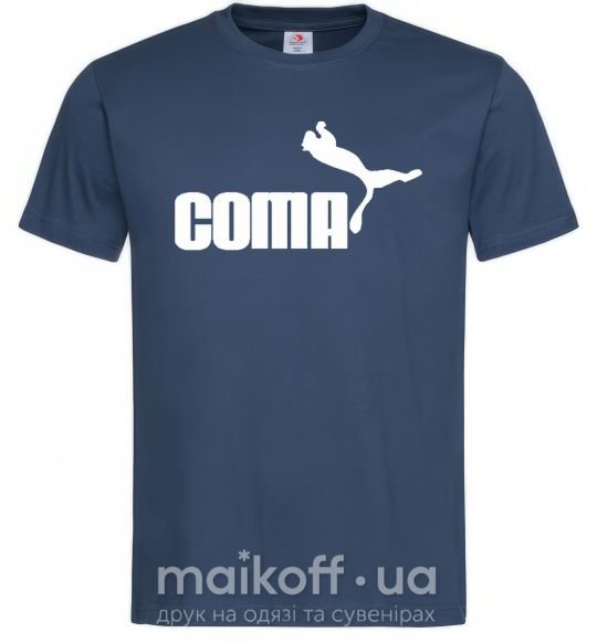 Чоловіча футболка COMA Темно-синій фото
