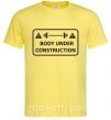 Чоловіча футболка BODY UNDER CONSTRUCTION Лимонний фото