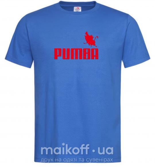 Чоловіча футболка PUMBA Яскраво-синій фото