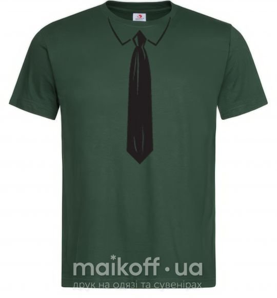 Мужская футболка ГАЛСТУК BLACK Темно-зеленый фото