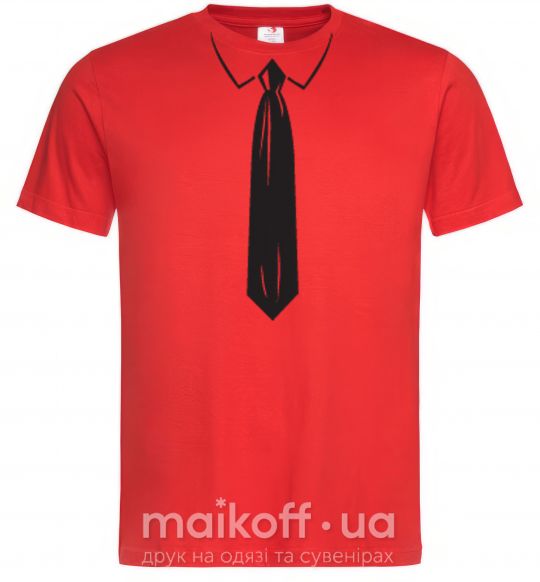 Мужская футболка ГАЛСТУК BLACK Красный фото