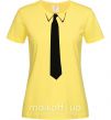 Женская футболка ГАЛСТУК КЛАССИКА Лимонный фото
