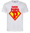 Чоловіча футболка SUPER PAPA Білий фото