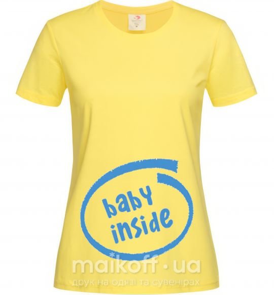 Жіноча футболка BABY INSIDE Лимонний фото