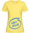 Женская футболка BABY INSIDE Лимонный фото