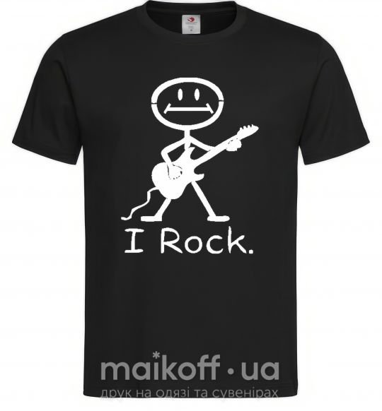 Чоловіча футболка I ROCK Чорний фото