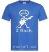 Мужская футболка I ROCK Ярко-синий фото