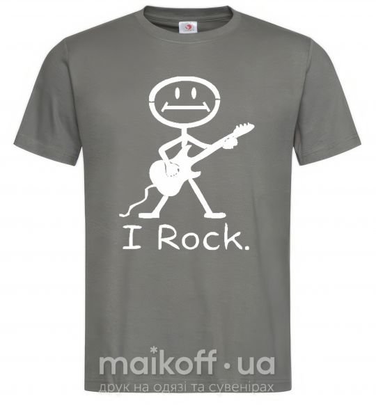 Чоловіча футболка I ROCK Графіт фото