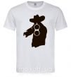 Мужская футболка ОХОТНИК с ружьем Белый фото