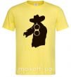 Чоловіча футболка ОХОТНИК с ружьем Лимонний фото