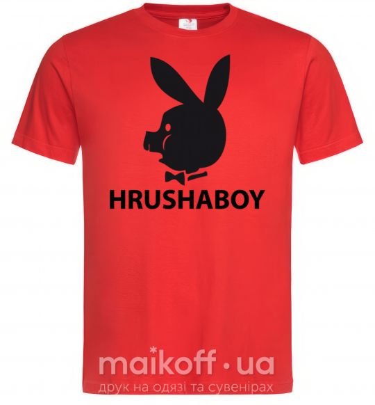Чоловіча футболка HRUSHABOY Червоний фото