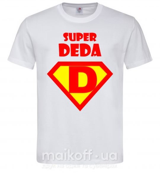 Чоловіча футболка SUPER DEDA Білий фото
