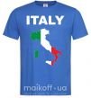 Мужская футболка ITALY Ярко-синий фото