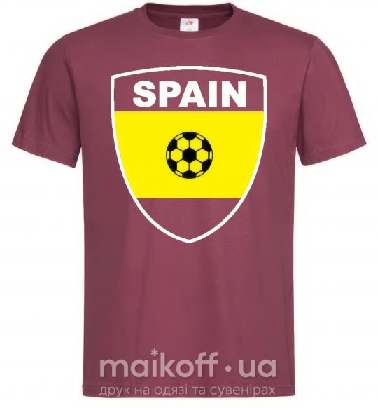 Мужская футболка SPAIN Бордовый фото