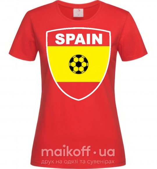 Женская футболка SPAIN Красный фото