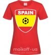 Жіноча футболка SPAIN Червоний фото