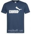 Чоловіча футболка COMA с пумой Темно-синій фото