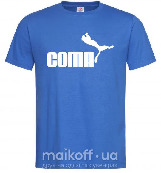 Чоловіча футболка COMA с пумой Яскраво-синій фото