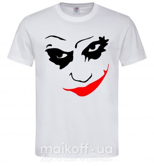 Мужская футболка JOKER Smile Белый фото