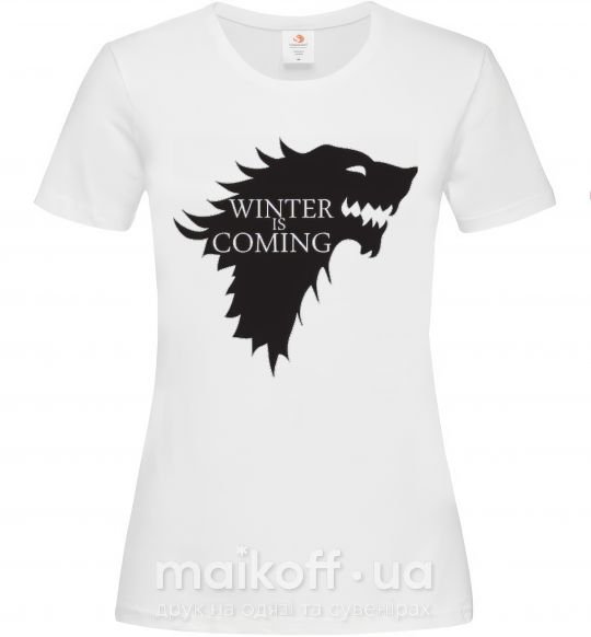 Жіноча футболка WINTER IS COMING... Білий фото