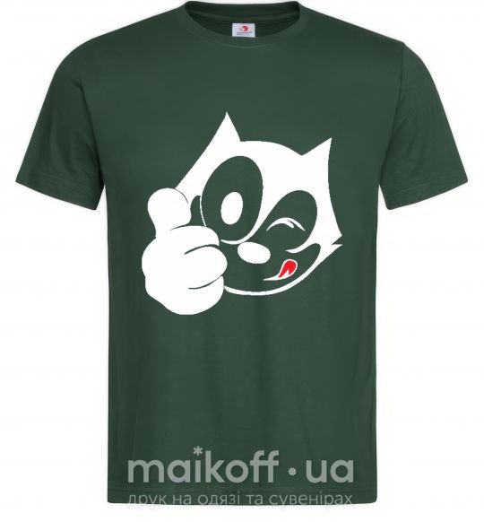 Мужская футболка FELIX THE CAT Like Темно-зеленый фото