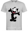 Чоловіча футболка FELIX THE CAT Happy Сірий фото