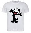 Мужская футболка FELIX THE CAT Happy Белый фото