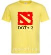 Чоловіча футболка DOTA 2 логотип Лимонний фото
