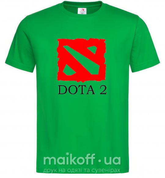 Чоловіча футболка DOTA 2 логотип Зелений фото