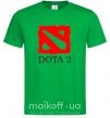 Чоловіча футболка DOTA 2 логотип Зелений фото