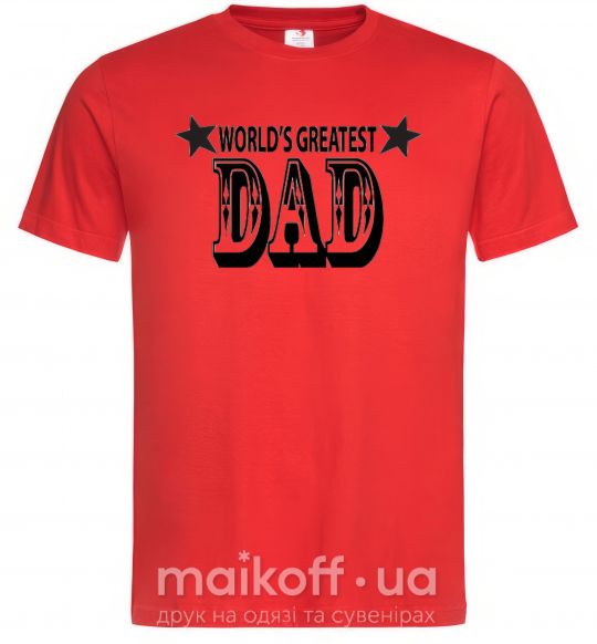 Мужская футболка WORLD'S GREATEST DAD Красный фото
