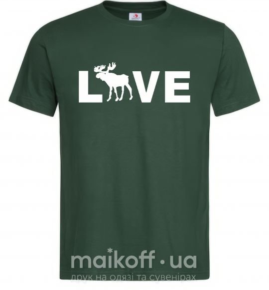 Чоловіча футболка DEER LOVE Темно-зелений фото