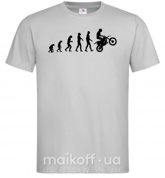 Мужская футболка MOTOCROSS EVOLUTION Серый фото