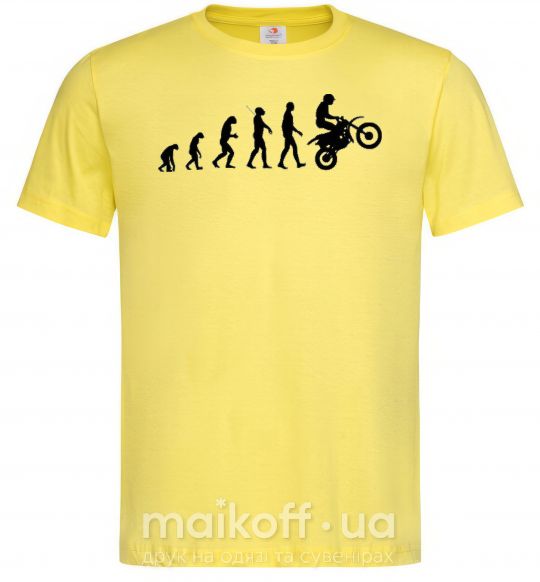 Мужская футболка MOTOCROSS EVOLUTION Лимонный фото