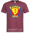 Мужская футболка SUPER BOSS Бордовый фото