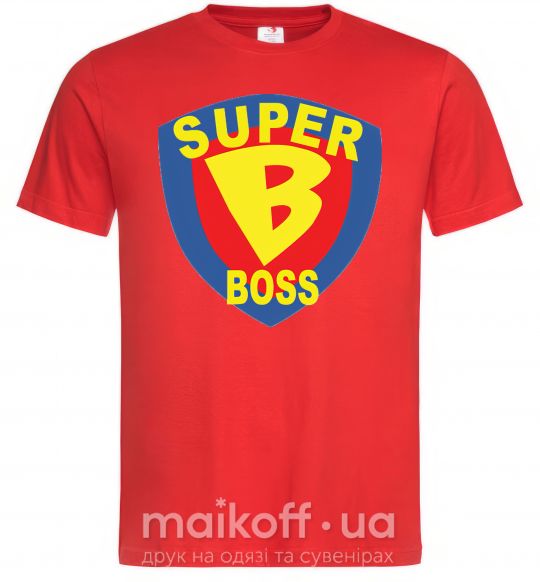 Мужская футболка SUPER BOSS Красный фото